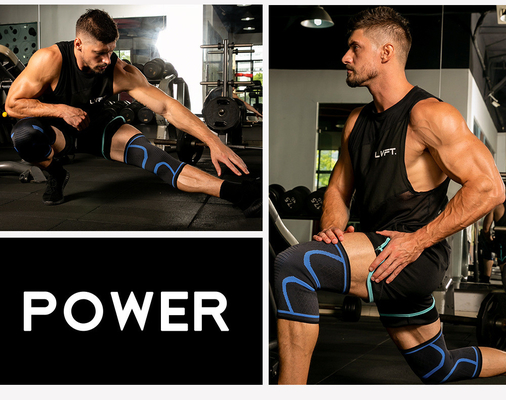 Nuevo tejido de nylon para deportes rodilleras para hombres y mujeres otoño e invierno badminton para correr gimnasio rodilleras para montar al aire libre