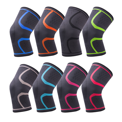 Nuevo tejido de nylon para deportes rodilleras para hombres y mujeres otoño e invierno badminton para correr gimnasio rodilleras para montar al aire libre