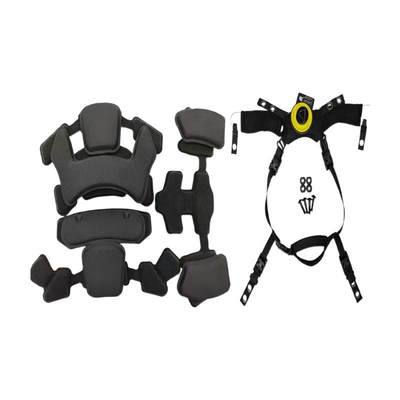 Suspensión ajustable con cojín de casco táctico rápido.