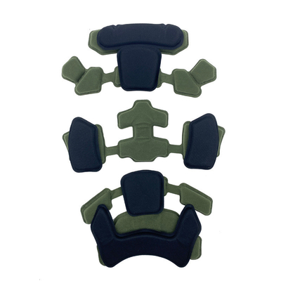 Suspensión ajustable con cojín de casco táctico rápido.