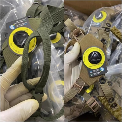 Suspensión ajustable con cojín de casco táctico rápido.