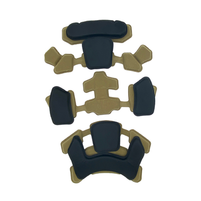 Suspensión ajustable con cojín de casco táctico rápido.