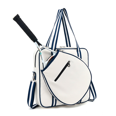 BOLSA DE TENÍS BOLSA de hombro BOLSA de cuerpo cruzado BOLSA DE BADMINTON BOLSA de raqueta rayada multifunción para hombres y mujeres