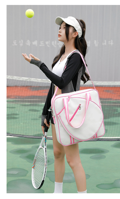 BOLSA DE TENÍS BOLSA de hombro BOLSA de cuerpo cruzado BOLSA DE BADMINTON BOLSA de raqueta rayada multifunción para hombres y mujeres