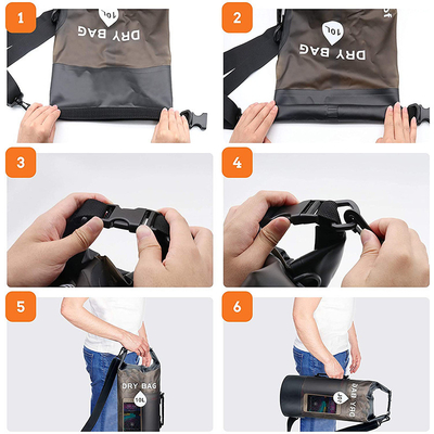 BOLSA de playa impermeable BOLSA de PVC transparente impermeable BOLSA de PVC impermeable BOLSA de natación impermeable