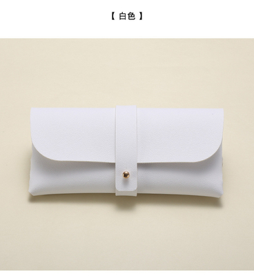 La nueva moda de las gafas de bucle caja de gafas transfronterizas gafas de sol caja de gafas de sol caja de cuero caja conveniente caja