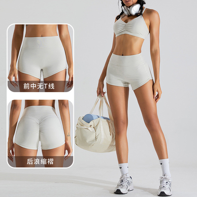 Calzoncillos de yoga abdominales para mujeres calzoncillos de yoga de tres puntos calzoncillos de acondicionamiento físico ajustados calzoncillos de correr