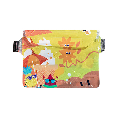 3 capas selladas gran teléfono móvil a prueba de agua bolsa elástica estribor natación a prueba de agua fanny pack PVC rafting mar al aire libre