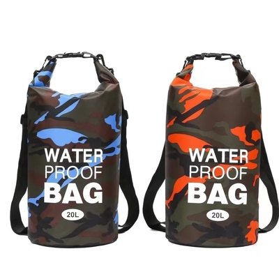 BOLSA DE CAMUFLAJE A prueba de agua con doble hombro con bolsillo de poliéster ligeramente seco húmedo