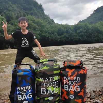 BOLSA DE CAMUFLAJE A prueba de agua con doble hombro con bolsillo de poliéster ligeramente seco húmedo