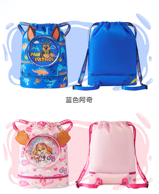 BOLSA de natación a prueba de agua para niños SEPARACIÓN HUMEDAD SECA mochila nueva equipo de madera marca de equipo de natación