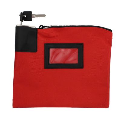 Bolsas bancarias duraderas e impermeables con cremallera, con cerradura y llaves, gran espacio para monedas en efectivo, joyas y tarjetas importantes, tamaño fácil de transportar