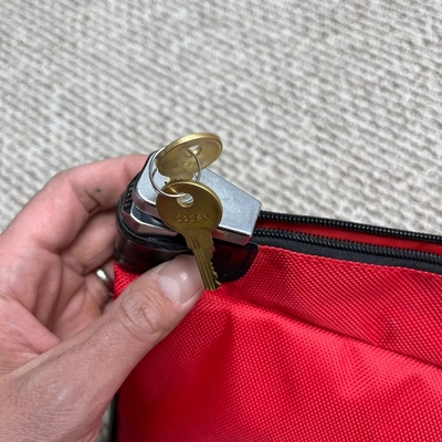 BORSA CRASTRONERAL EXPLOSIVO BORSA de banco BORSA de cremallera BORSA de nylon rojo BORSA de seguridad BORSA de medicina BORSA de arma BORSA AMMO