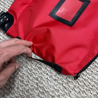 BORSA CRASTRONERAL EXPLOSIVO BORSA de banco BORSA de cremallera BORSA de nylon rojo BORSA de seguridad BORSA de medicina BORSA de arma BORSA AMMO