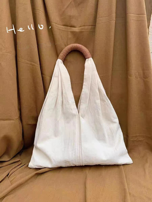 FASHION FRANCES VINTAGE algodón Linen BAG estilo HARAJUKU hombro único lienzo bolsa MORI sistema de gran capacidad
