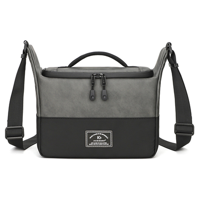 Nuevo bolso de pu con hombro único, bolso de cámara de cuerpo entero, bolso de cámara réflex, bolso de fotografía, bolso de cámara digital, bolso de lente, bolso de almacenaje.