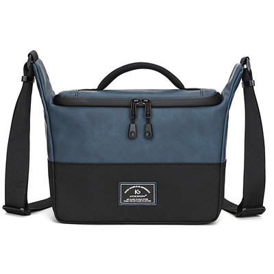 Nuevo bolso de pu con hombro único, bolso de cámara de cuerpo entero, bolso de cámara réflex, bolso de fotografía, bolso de cámara digital, bolso de lente, bolso de almacenaje.