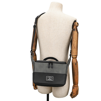 Nuevo bolso de pu con hombro único, bolso de cámara de cuerpo entero, bolso de cámara réflex, bolso de fotografía, bolso de cámara digital, bolso de lente, bolso de almacenaje.