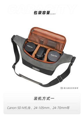 Nuevo bolso de pu con hombro único, bolso de cámara de cuerpo entero, bolso de cámara réflex, bolso de fotografía, bolso de cámara digital, bolso de lente, bolso de almacenaje.