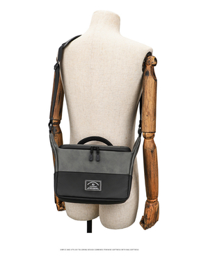 Nuevo bolso de pu con hombro único, bolso de cámara de cuerpo entero, bolso de cámara réflex, bolso de fotografía, bolso de cámara digital, bolso de lente, bolso de almacenaje.