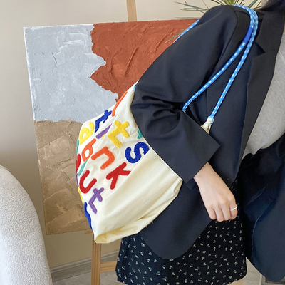BOLSA de bolso de gran capacidad estilo coreano en todo en uno bolso de hombro de mano portátil de compra de mujer