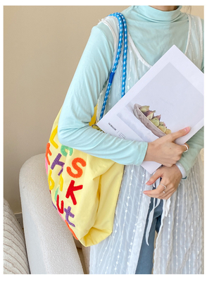 BOLSA de bolso de gran capacidad estilo coreano en todo en uno bolso de hombro de mano portátil de compra de mujer