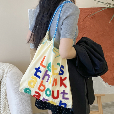 BOLSA de bolso de gran capacidad estilo coreano en todo en uno bolso de hombro de mano portátil de compra de mujer
