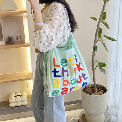 BOLSA de bolso de gran capacidad estilo coreano en todo en uno bolso de hombro de mano portátil de compra de mujer