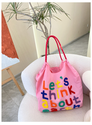 BOLSA de bolso de gran capacidad estilo coreano en todo en uno bolso de hombro de mano portátil de compra de mujer