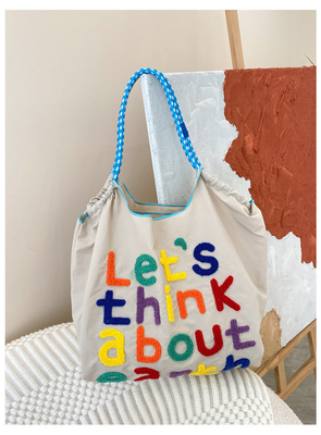 BOLSA de bolso de gran capacidad estilo coreano en todo en uno bolso de hombro de mano portátil de compra de mujer