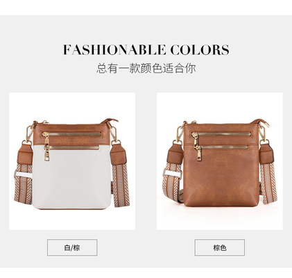 Nueva correa de jaquarte desmontable de color retro de cuero PU BOLSA de cuerpo entero BOLSA de mujer entera