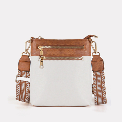Nueva correa de jaquarte desmontable de color retro de cuero PU BOLSA de cuerpo entero BOLSA de mujer entera