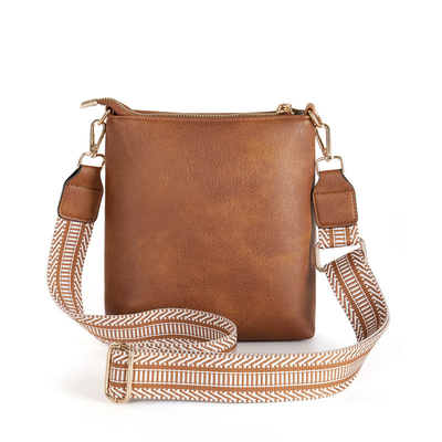 Nueva correa de jaquarte desmontable de color retro de cuero PU BOLSA de cuerpo entero BOLSA de mujer entera