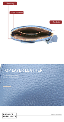 PRIMERA capa de piel de vaca bolso de monedas de mujer nuevo elefante creativo de llave cerradura bolsa de cuero bolsa de llave bolsa de monedas