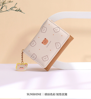 BORSA PEQUEÑA DAMAS BORSA STYLE corto niña estudiante de moda dibujos animados moneda cartera mayorista cartera clip femenino