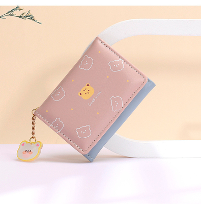 BORSA PEQUEÑA DAMAS BORSA STYLE corto niña estudiante de moda dibujos animados moneda cartera mayorista cartera clip femenino