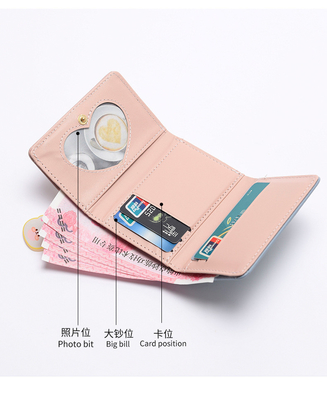 BORSA PEQUEÑA DAMAS BORSA STYLE corto niña estudiante de moda dibujos animados moneda cartera mayorista cartera clip femenino