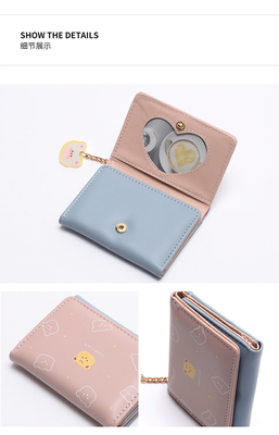 BORSA PEQUEÑA DAMAS BORSA STYLE corto niña estudiante de moda dibujos animados moneda cartera mayorista cartera clip femenino