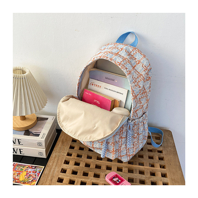 Alto nivel de apariencia pequeña bolsa de cheque fresco mochila de escuela secundaria mochila universitario estudiantes femeninos de otoño y invierno mochila