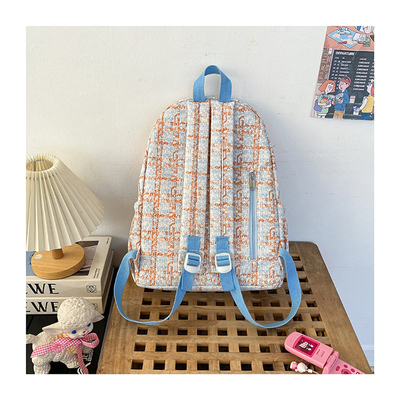 Alto nivel de apariencia pequeña bolsa de cheque fresco mochila de escuela secundaria mochila universitario estudiantes femeninos de otoño y invierno mochila