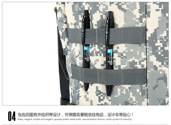 CAMO DOBLE BUCKET BACKET de gran capacidad exterior CAMO mochila hombro único cuerpo cruzado mochila de viaje