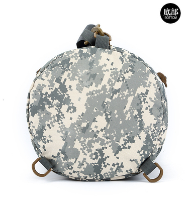 CAMO DOBLE BUCKET BACKET de gran capacidad exterior CAMO mochila hombro único cuerpo cruzado mochila de viaje