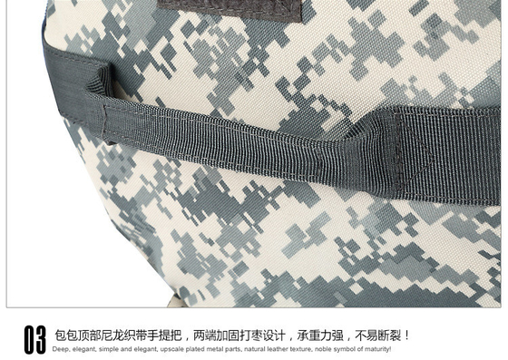 CAMO DOBLE BUCKET BACKET de gran capacidad exterior CAMO mochila hombro único cuerpo cruzado mochila de viaje