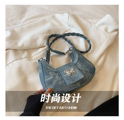 Popular nuevo diseño de nicho bolso de moda femenina estilo extranjero bolso mariposa sentido avanzado de todos los hombros bolso de debajo de los brazos