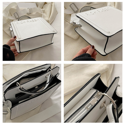 BOLSA SIMPLE DE MODA BOLSA de bolsas de mujer BOLSA de mano de pasajeros BOLSA pequeña cuadrada BOLSA para adultos mayores TEXTURA AMBIENTE