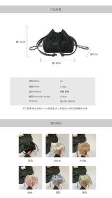 2024 NUEVA NICHE DE FASHION diseño primavera / verano bolso de cuerpo entero Senior SENSE bolso de balde recubierto