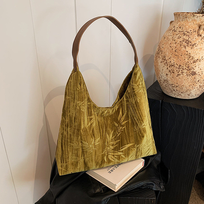 Nuevo estilo chino bolso de axila de gran capacidad tendencia nueva moda bolso de hombro medieval mujer minoría de viajero de cercanías bolso Tote