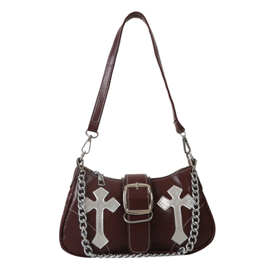Bolso de alta calidad de ropa interior para mujeres nueva moda de otoño e invierno moda de nicho todo retro cadena de pasajeros hombro y hombro