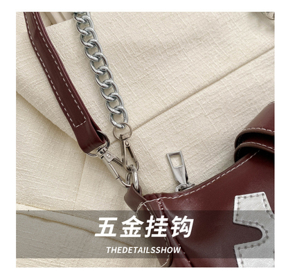 Bolso de alta calidad de ropa interior para mujeres nueva moda de otoño e invierno moda de nicho todo retro cadena de pasajeros hombro y hombro