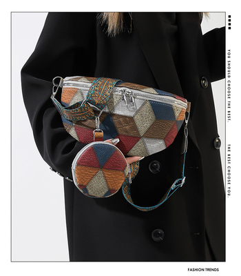 Otoño e Invierno BOLSA RETRO CROSSBODY BOLSA FEMEÑENA BOLSA de moda BOLSA CROSSBODY de pecho NUEVO NICHE diseño teléfono móvil retro